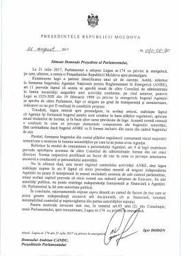 Президент Республики Молдова рассказал, что скрывают отклоненные им законопроекты, на принятии которых настаивает ДПМ