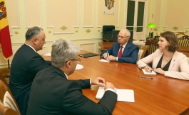 Președintele țării, Igor Dodon s-a întîlnit cu Ambasadorul Federaţiei Ruse în Republica Moldova, Farit Muhametșin