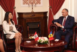 Președintele Republicii Moldova a primit scrisorile de acreditare din partea a trei ambasadori