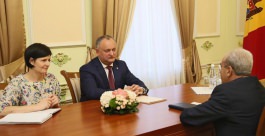 Președintele țării a avut o întrevedere cu Ambasadorul Republicii Armenia în Republica Moldova