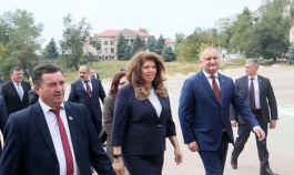 Igor Dodon, președintele Republicii Moldova și Iliana Iotova, vicepreşedintele Bulgariei, au efectuat o vizită de lucru în raionul Taraclia