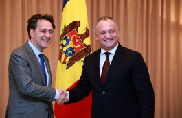 Președintele Republicii Moldova, Igor Dodon a avut o întrevedere cu directorul executiv al Băncii Mondiale pentru Moldova, Frank Heemskerk