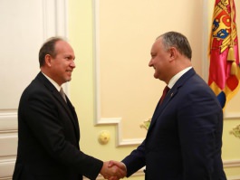 Igor Dodon s-a întîlnit cu Ambasadorul Extraordinar și Plenipotențiar al României în Republica Moldova