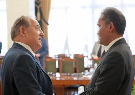 Встреча президента Игоря Додона с аккредитованными в Республике Молдова послами