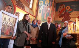 Igor Dodon a asistat la Sfînta Liturghie oficiată la Biserica ortoxă "Sfînta Marea Muceniţă Ecaterina" de la Roma  