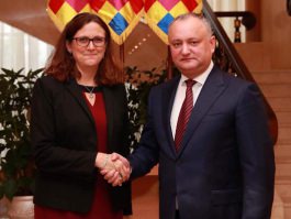 Президент  Республики Молдова провел встречу с Европейским комиссаром по торговле Сесилией Мальмстрём 