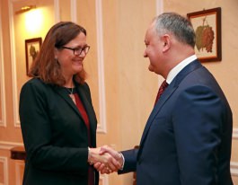 President of the Republic of Moldova held a meeting with European Commissioner for Trade Cecilia Malmström