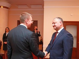 Глава государства встретился с министром иностранных дел Латвии Эдгаром Ринкевичем