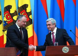 Президент Молдовы Игорь Додон встретился с Президентом Армении Сержем Саргсяном