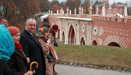 Президент Республики Молдова принял участие в церемонии открытия памятника Дмитрию Кантемиру
