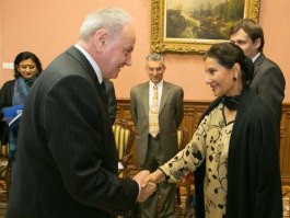 Президент Николае Тимофти встретился с государственным министром иностранных дел Индии Пренит Каур