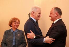 The President of Moldova presented high state awards in Moscow