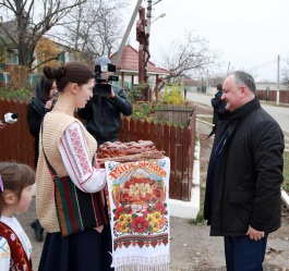 Igor Dodon întreprinde o vizită de lucru în raionul Ungheni