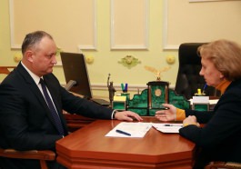 Președintele Igor Dodon a avut o întrevedere cu Zinaida Greaceanîi, președintele Partidului Socialiștilor din Republica Moldova.
