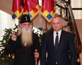 Președintele țării a avut o întrevedere cu Înaltpreasfinţitul Cornelii, Mitropolit al Moscovei şi al Întregii Rusii, Patriarhul Bisericii Ortodoxe Ruse de Rit Vechi, care se află în Moldova cu o vizită pastorală