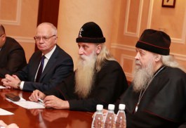 Președintele țării a avut o întrevedere cu Înaltpreasfinţitul Cornelii, Mitropolit al Moscovei şi al Întregii Rusii, Patriarhul Bisericii Ortodoxe Ruse de Rit Vechi, care se află în Moldova cu o vizită pastorală