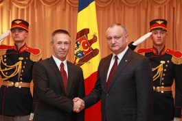 Președintele Republicii Moldova a primit scrisorile de acreditare din partea a trei ambasadori agreați