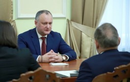 President of the Republic of Moldova Igor Dodon had a meeting with Extraordinary and Plenipotentiary of Ambassador the Republic of Turkey to Moldova Hulusi Kilic 