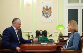 Președintele țării a avut o întrevedere cu başcanul Găgăuziei, Irina Vlah