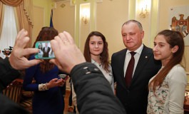 Igor Dodon: "More than 70 children from the northern regions of Moldova visited today the presidency"