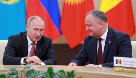 Președintele Republicii Moldova, Igor Dodon a avut o întrevedere cu președintele Federației Ruse, Vladimir Putin