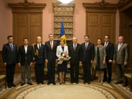 Nicolae Timofti a avut o întrevedere cu Principesa Moștenitoare Margareta şi Principele Radu ai României