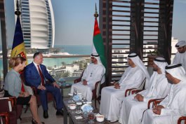 Igor Dodon a avut o întrevedere cu Mohammed bin Zayed Al Nahyan