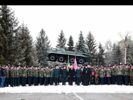 Igor Dodon a participat la aniversarea a 26-a de la formarea Brigăzii 3 Infanterie Motorizată „Dacia” a Armatei Naționale