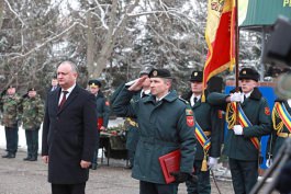 Igor Dodon a participat la aniversarea a 26-a de la formarea Brigăzii 3 Infanterie Motorizată „Dacia” a Armatei Naționale