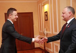 Игорь Додон провел встречу с министром иностранных дел и внешней торговли Венгрии