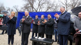 Igor Dodon a participat la lansarea lucrărilor de construcție a unui centru cultural-educaţional la Ceadîr-Lunga
