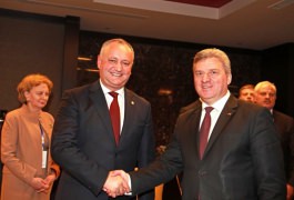 Президент Республики Молдова провел встречу с Президентом Республики Македония