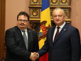 Președintele Republicii Moldova, Igor Dodon a avut o întrevedere cu Şeful Delegaţiei UE în Republica Moldova, Peter Michalko