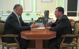 Igor Dodon a avut o întrevedere cu preşedintele raionului Taraclia