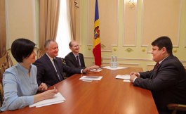 Президент страны провел встречу с послом Республики Беларусь в Республике Молдова Сергеем Чичуком