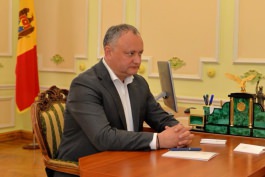 Președintele Igor Dodon a avut o întrevedere cu președintele diasporei moldovenești din orașul Sankt Petersburg