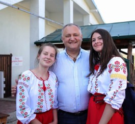 Președintele Igor Dodon a participat la deschiderea Festivalului de sport și muzică “Hai Haiduci!”