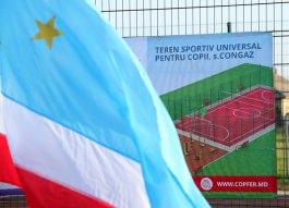 Igor Dodon a participat la ceremonia de inaugurare a două complexuri sportive din localitățile Congaz și Copceac din UTA Găgăuzia