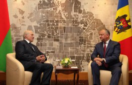Игорь Додон провел рабочую встречу с Александром Григорьевичем Лукашенко