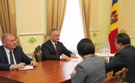 Președintele Republicii Moldova s-a întîlnit cu Şeful Delegaţiei Uniunii Europene în Republica Moldova