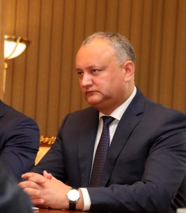 Președintele Igor Dodon a avut o întrevedere cu Andrei Nazarov, co-președintele organizației ”Delovaia Rossia”