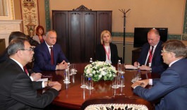 Igor Dodon s-a întîlnit cu secretarul general al Adunării Interparlamentare a CSI, Iuri Osipov
