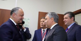 Президент Республики Молдова провёл встречу с председателем Государственной Думы Федерального Собрания Российской Федерации