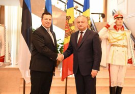 Președintele Republicii Moldova a avut o întrevedere cu prim-ministrul Republicii Estonia
