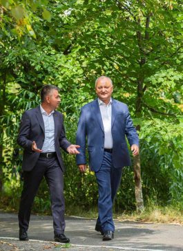 Președintele Igor Dodon a avut o întrevedere cu liderul transnistrean, Vadim Krasnoselski