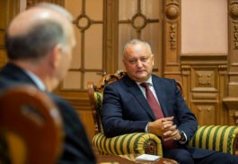 Președintele Republicii Moldova a avut o întrevedere cu Ambasadorul Extraordinar şi Plenipotenţiar al SUA în țara noastră