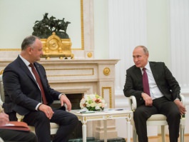 Președintele Republicii Moldova, Igor Dodon, a avut o întrevedere cu Președintele Federației Ruse, Vladimir Putin