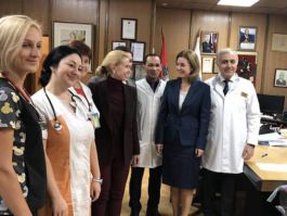 În cadrul vizitei în Federația Rusă, Prima Doamnă a Republicii Moldova, Galina Dodon, a vizitat spitalul "Тушинская детская больница"