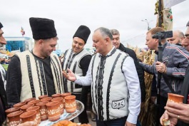  Igor Dodon a participat la Festivalul Vinului din Găgăuzia