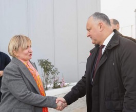 Șeful statului întreprinde o vizită de lucru în orașul Soroca